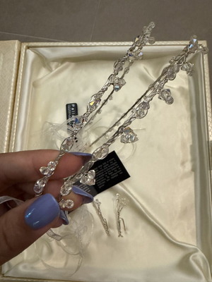 Wedding Stefana new with box and pins for koumparoi