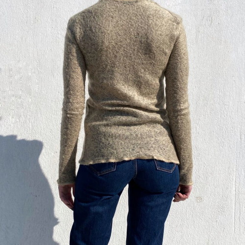 Max & Co knitted cardigan used, size S, beige gold
