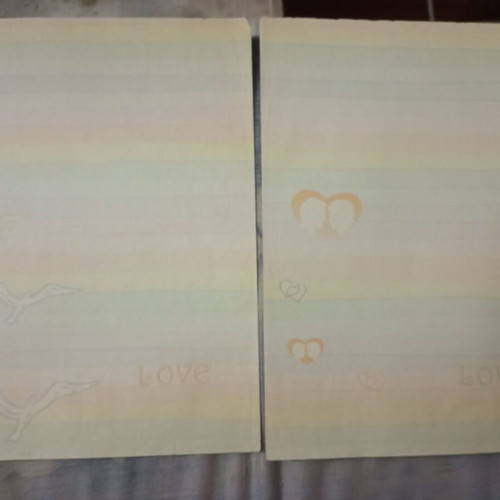 Letter papers used with designs, pack of 27 sheets