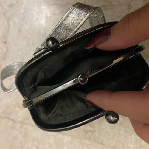 Wallet bag like new, silver