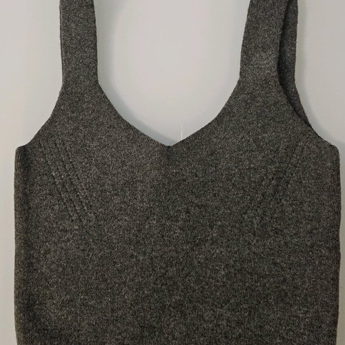 Zara knitted sleeveless grey top new, size S