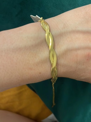 Stainless steel bracelet gold color new