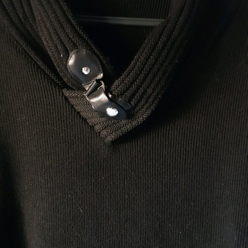 Men's knitted sweater used, size M, black
