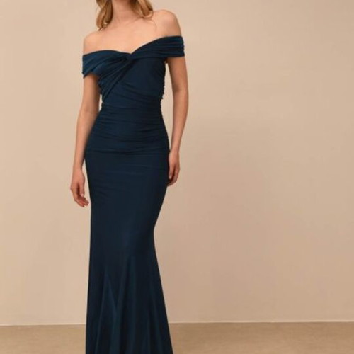 Nash Bettina Dark dress, small, petrol blue