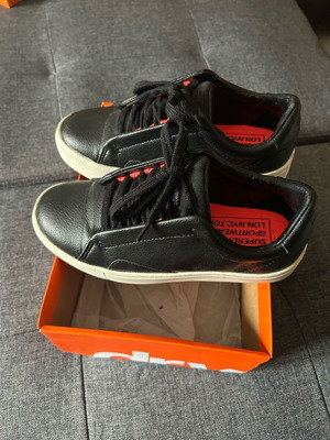 Superdry women's leather sneakers size 36 used, black