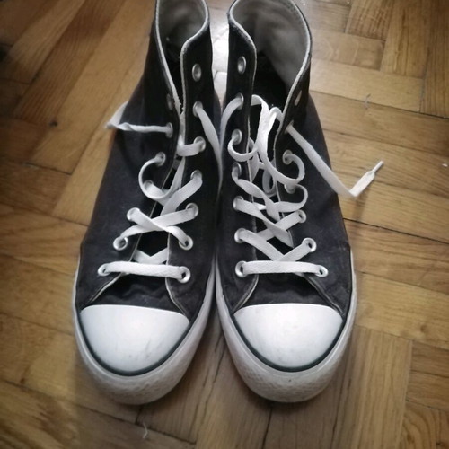 Converse All Star women's boots size 40.5 used, black and white