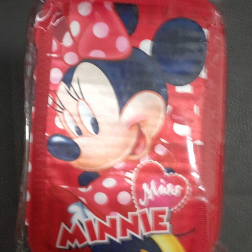 Minnie Mouse Triple Pencil Case new