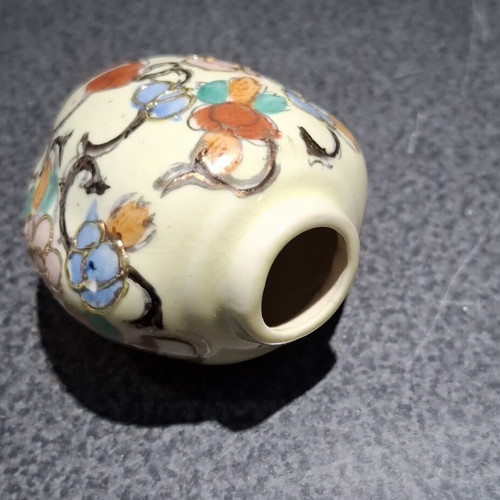 Vintage Japanese Satsuma Ginger Jar miniature, used