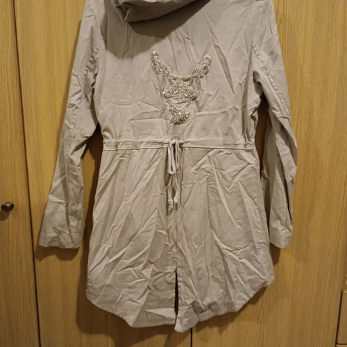 Sandy Kosta women's trench coat new, gray, size M