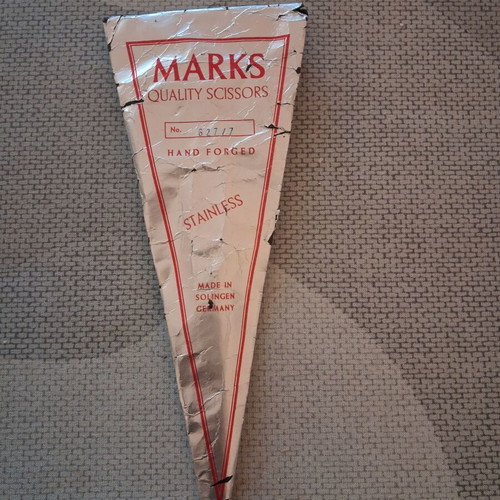 Marks Quality Scissors No. 627/7 hand forged, new, 7 inches