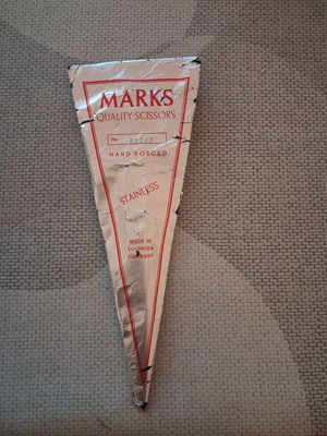 Marks Quality Scissors No. 627/7 hand forged, new, 7 inches