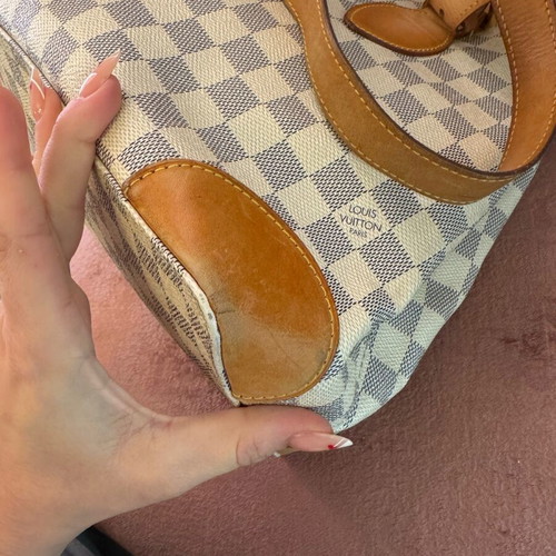 Louis Vuitton Damier Azur Canvas Hampstead MM shoulder bag used