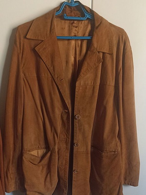 Vera Pelle suede leather women's jacket like new, brown, size XL