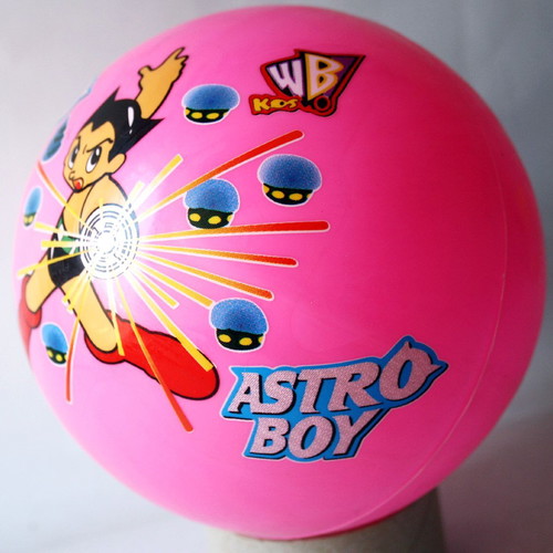Vintage Astro Boy ρόζ φουσκωτή μπάλα καινούρια