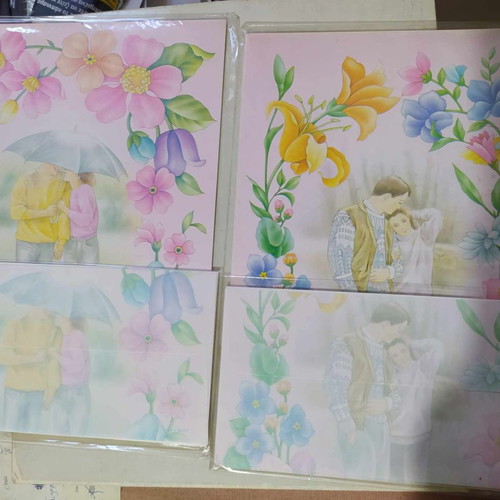 Letterstickers and envelope packs new, 2 pieces