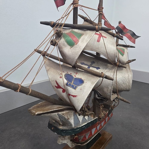 Vintage wooden Persian Merchant Ship model