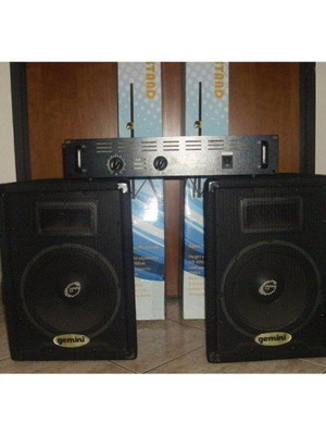 Σετ ενισχυτή Koenig AMP4800 και ηχείων Gemini GT-1002 μεταχειρισμένο με βάσεις και καλώδια