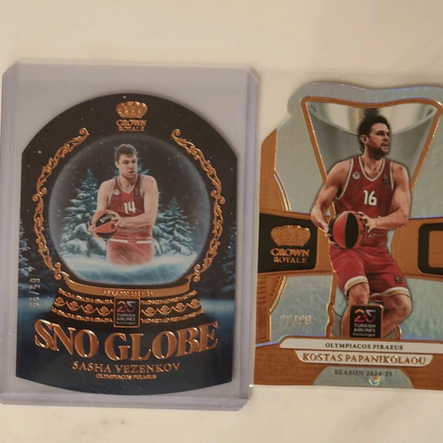Olympiacos collectible cards lot of 2, new