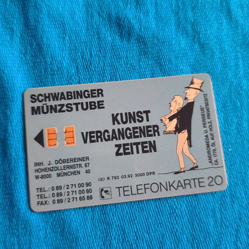 German phone card used