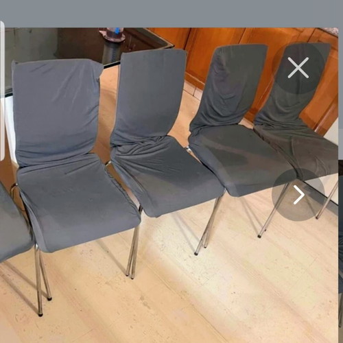 Ikea Sjovic dining set used with 5 chairs and glass top