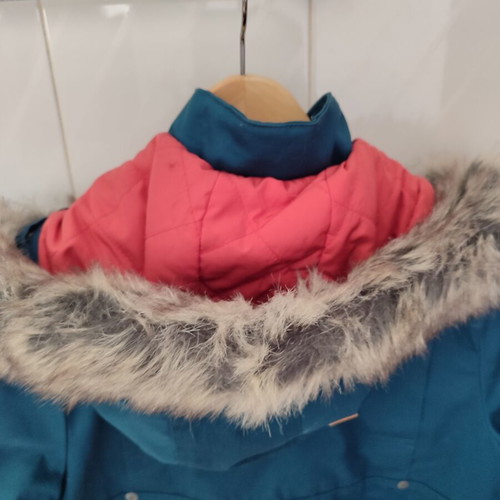Emerson women's petrol jacket size M like new with detachable hood and synthetic fur