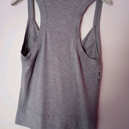 Benetton sleeveless top with silver sequins like new M-L