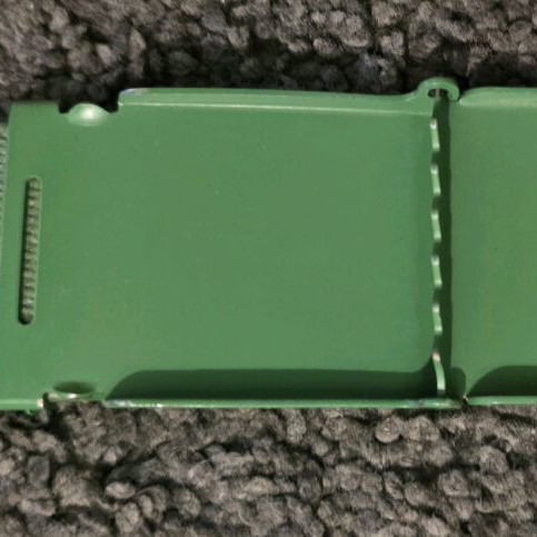 Lanyard Miles belt used, green with crown of thorns design