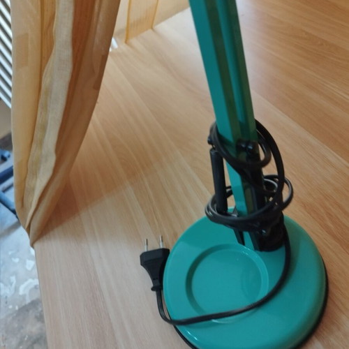 Desk lamp petrol color, maximum height 58 cm, like new, adjustable