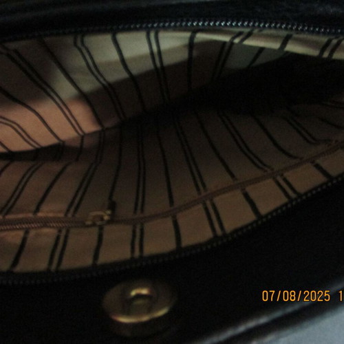 Dream River women's shoulder bag PVC new, black and orange