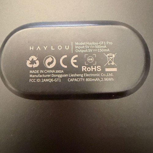 Haylou GT1 Pro wireless earbuds Bluetooth 5.0 like new with charging case
