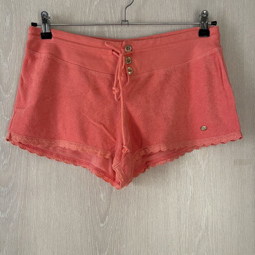 Juicy Couture coral terry shorts, size L