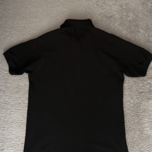 Lacoste cotton polo shirt black size M
