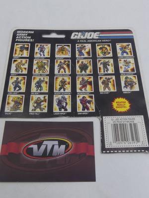 Vintage 1991 GI Joe 24 Back Cut Cardback Action Figure toy used Hasbro