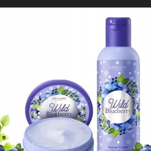 Wild Blueberry body cream and shower gel set Oriflame new with fragrance