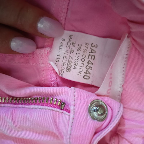 Lapin House and Benetton shorts size 5, like new, pink set of 2