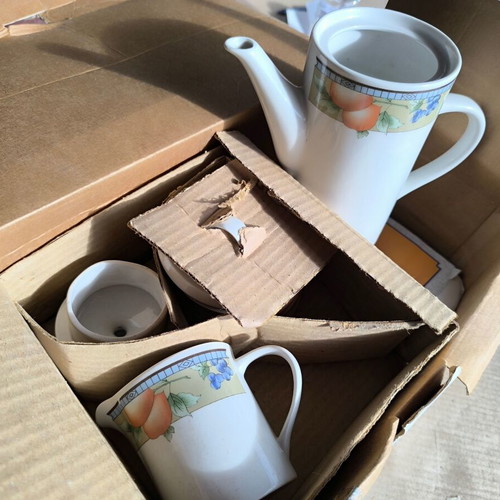 Stoneware tea set 15 pieces new