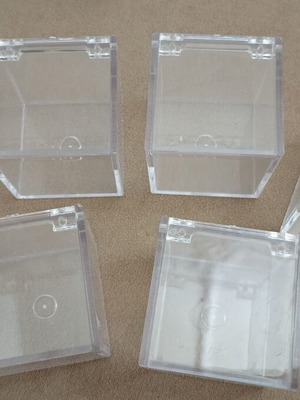 Set of 6 plexiglass boxes new