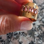 Faux adjustable ring like new