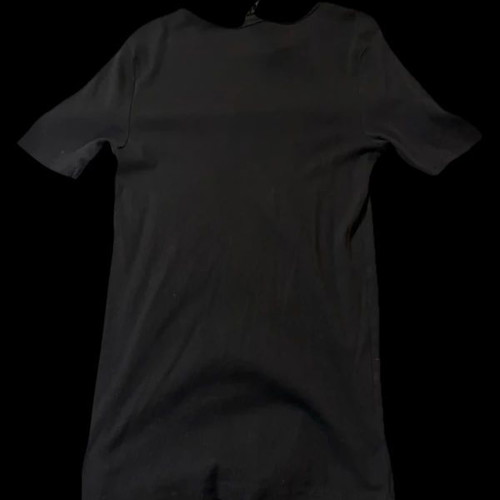 Livergy men's slim fit T-shirt black ribbed used, size M