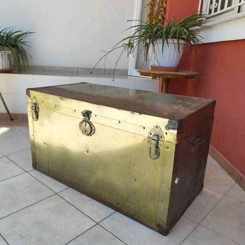 Vintage gold trunk