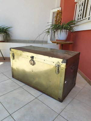 Vintage gold trunk