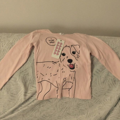 Girls' pink blouse new, size 3-4 years