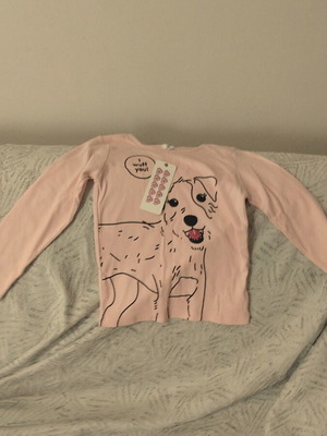 Girls' pink blouse new, size 3-4 years