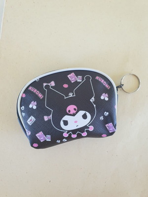 Kuromi Wallet new, black soft plastic 12cm×9cm
