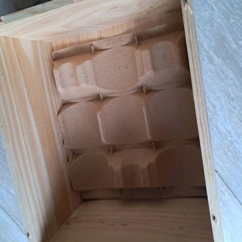 Wooden wine box Chateau Desmirail Crane like new, without lid