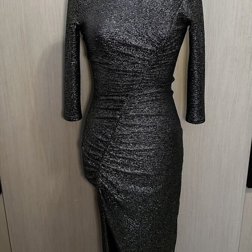 Zara dress new, black and gold