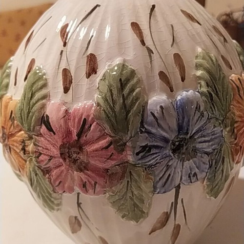 Handmade ceramic vase from the 70s used