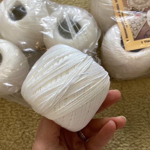 Cotton yarn new, pack of 8 for lace and fringes