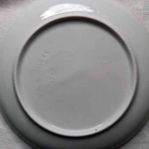 Ionia dessert plate like new with floral design and peacock 16.5 cm