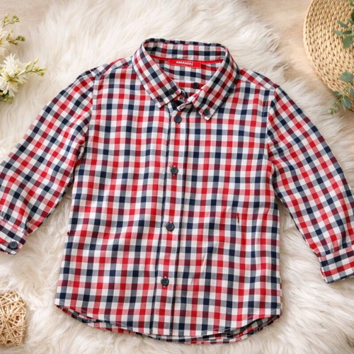 Shirt like new for 3 years old, white and red